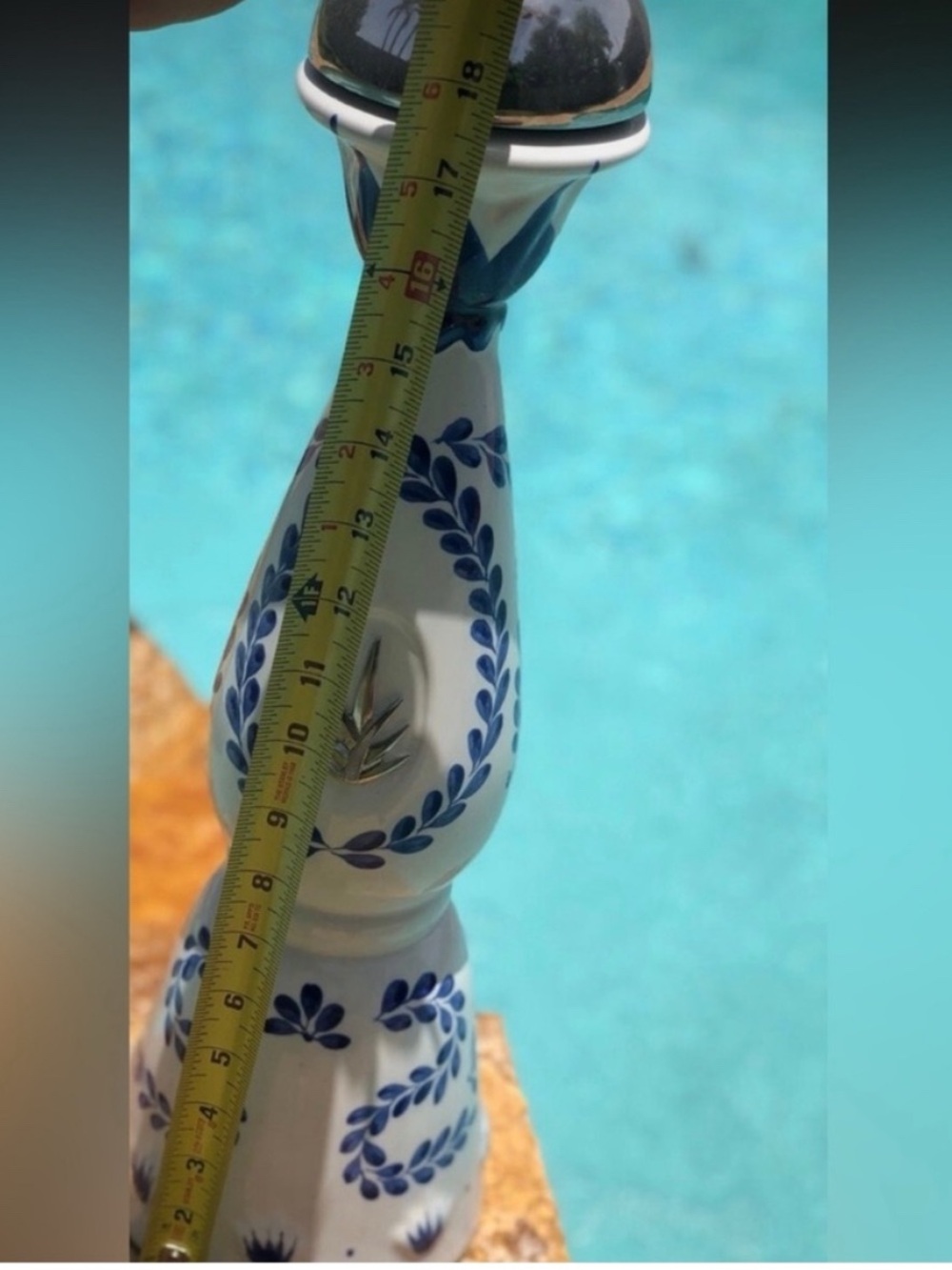 One 1.75 Magnum Clase Azul Empty Ceramic Tequila Bottle - Picture 2 of 4